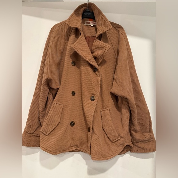 Free People Remi Corduroy Oversized Shacket Coat Size S - Picture 2 of 5